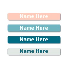 Coral Mini Name Label