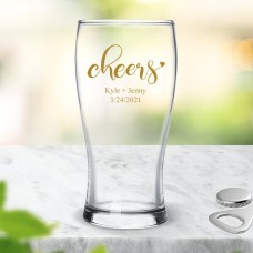 Couple Cheers Standard Beer Glass