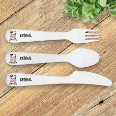 Cow Kids' Cutlery Set