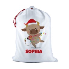 Cow Santa Sack