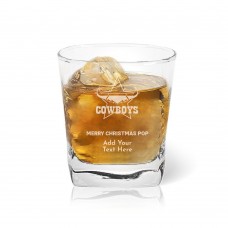 NRL Cowboys Christmas Tumbler Glass