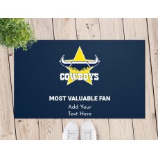 NRL Cowboys Door Mat