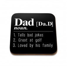 Dad Noun Square Coaster