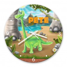 Dinosaur Glass Wall Clock