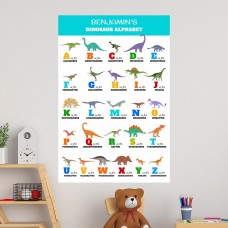 Dinosaur Alphabet Educational Wall Decal