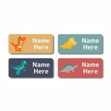 Dinosaur Rectangle Name Label