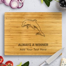 Dolphins NRL Bamboo Cutting Board