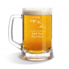 NRL Dolphins Glass Beer Mug