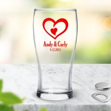 Double Heart Standard Beer Glass