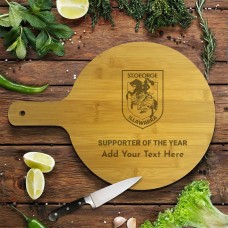 NRL Dragons Round Bamboo Serving Board