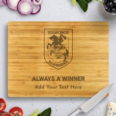 Dragons NRL Bamboo Cutting Board