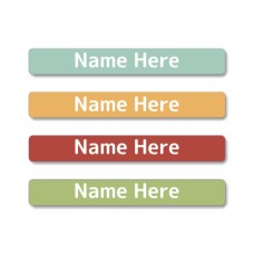 Earthy Mini Name Label