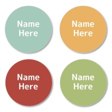 Earthy Shoe Dot Label