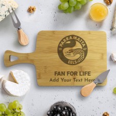 NRL Eels Rectangle Bamboo Serving Board