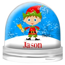 Elf Snow Globe