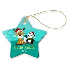 Family Star Porcelain Ornament