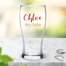 Festive Standard Beer Glass