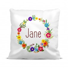 Flower Wreath Cushion Cover