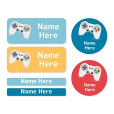 Gaming Mixed Name Label Pack