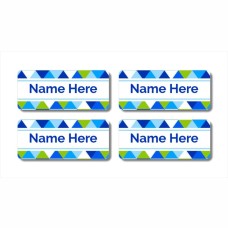 Geometric Rectangle Name Label