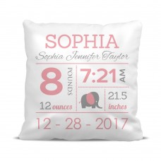 Girl Birth Cushion Cover