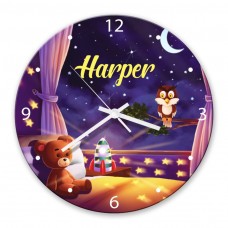 Goodnight Glass Wall Clock