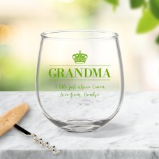 Grandma Stemless Wine Glass