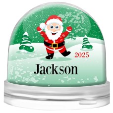 Green Snow Globe