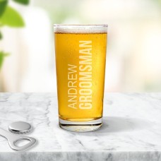 Groomsman Pint Glass