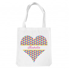 Heart White Tote Bag