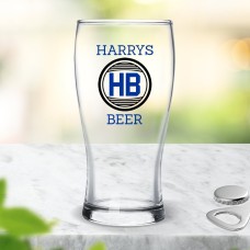 Initial Standard Beer Glass