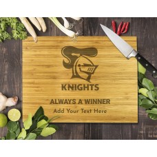NRL Knights Bamboo Cutting Board