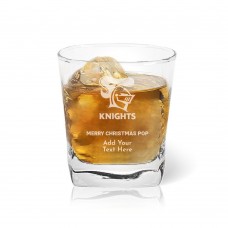 NRL Knights Christmas Tumbler Glass