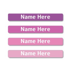 Magenta Mini Name Label