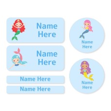 Mermaids Mixed Name Label Pack