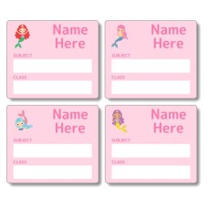 Mermaids School Book Labels