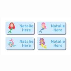 Mermaids Rectangle Name Label