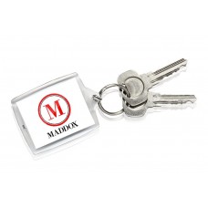 Circle Monogram Keyring