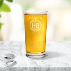 Monogram Pint Glass