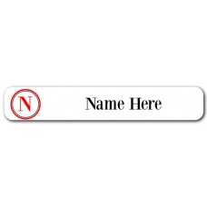 Circle Monogram Mini Name Label
