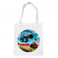 Monster Truck White Tote Bag