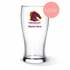 NRL Broncos Standard Beer Glass