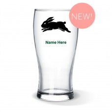 NRL Rabbitohs Standard Beer Glass