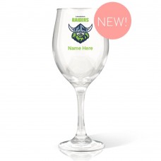 NRL Raiders Wine Glass