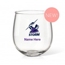 NRL Storm Stemless Wine Glass