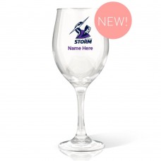 NRL Storm Wine Glass