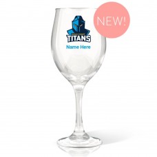 NRL Titans Wine Glass