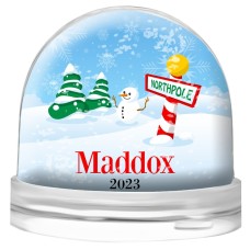 North Pole Snow Globe