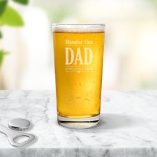 Number 1 Dad Pint Glass