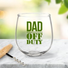 Off Duty Stemless Wine Glass